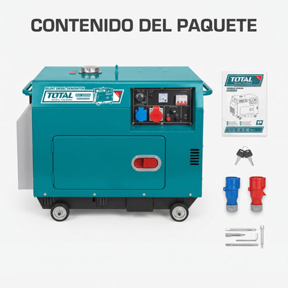 Silent Diesel Generator — Contenido del Paquete - Vista Aerea | Generated by Modelize