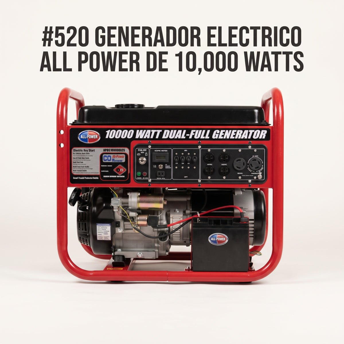 Dual-Fuel Portable Generator — Portada Principal - Estudio Blanco | Generated by Modelize
