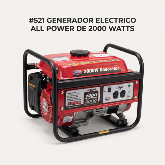 Portable Electric Generator — Portada Principal - Estudio Blanco | Generated by Modelize
