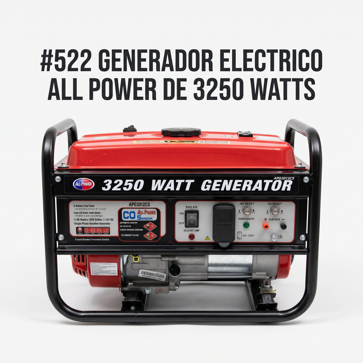 Portable Electric Generator — Portada Principal - Estudio Blanco | Generated by Modelize