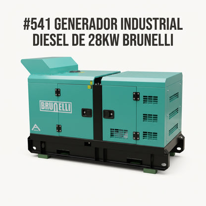 Industrial Diesel Generator — Portada Principal - Estudio Blanco | Generated by Modelize