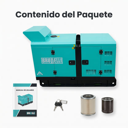 Industrial Diesel Generator — Contenido del Paquete - Vista Aerea | Generated by Modelize