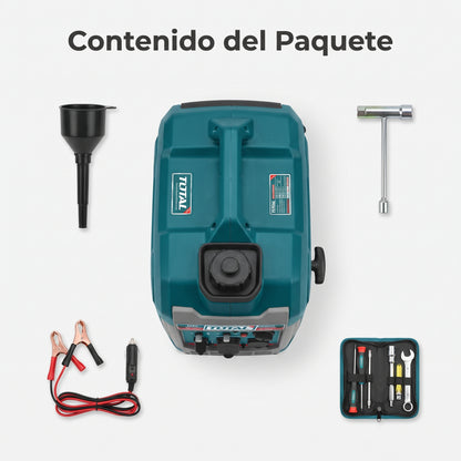 Portable Inverter Generator — Contenido del Paquete - Vista Aerea | Generated by Modelize