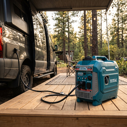Portable Silent Inverter Generator — Estilo de Vida - Producto en Uso | Generated by Modelize