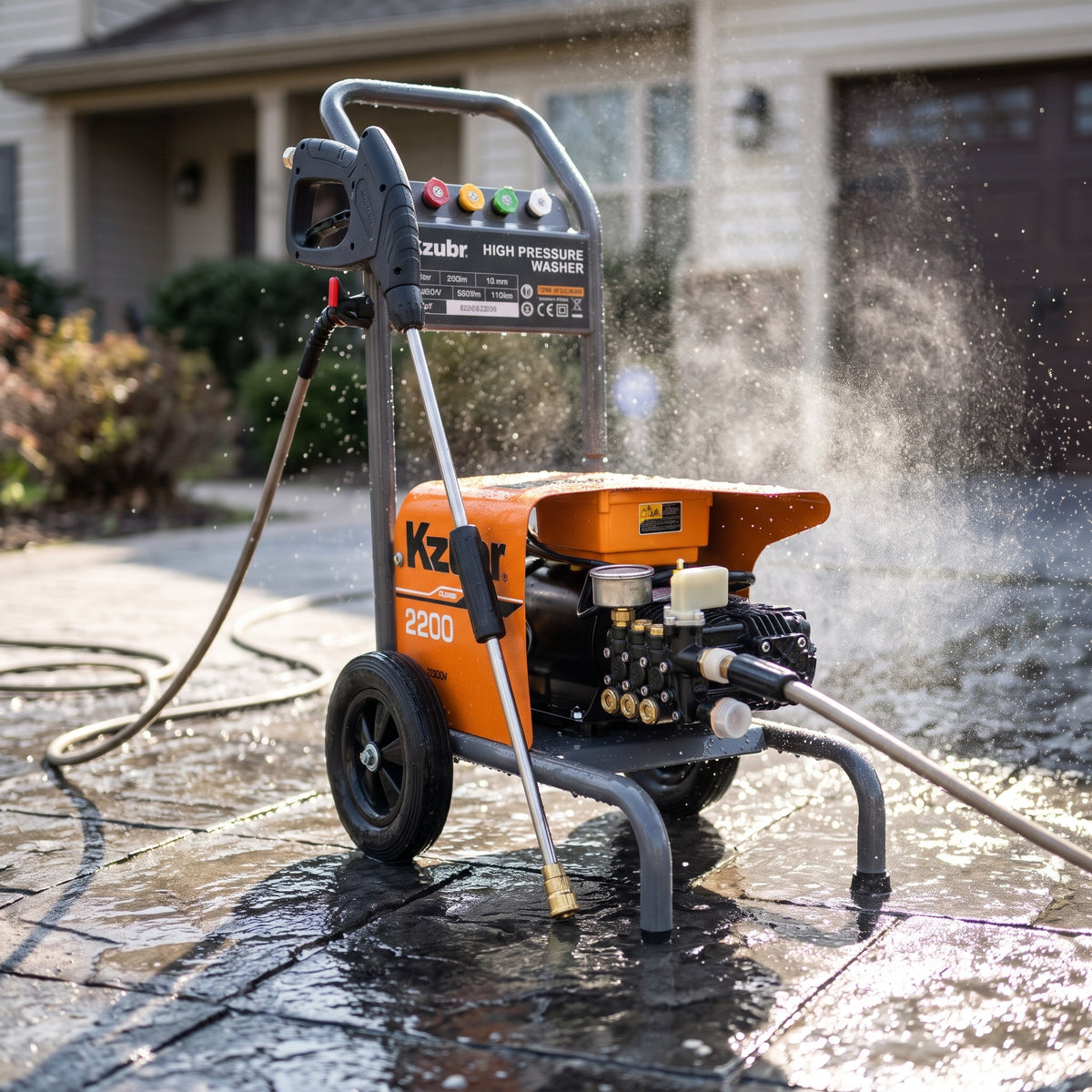 Electric High Pressure Washer — Estilo de Vida - Producto en Uso | Generated by Modelize