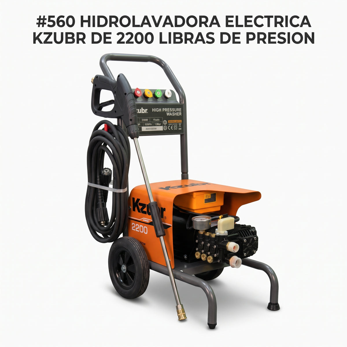 Electric High-Pressure Washer — Portada Principal - Estudio Blanco | Generated by Modelize