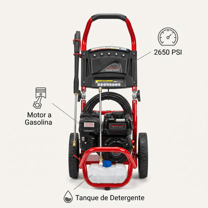 Gasoline Pressure Washer — Infografia de Caracteristicas | Generated by Modelize