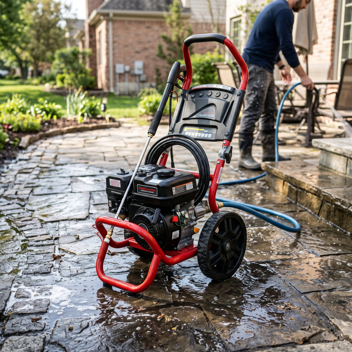 Gas Pressure Washer — Estilo de Vida - Producto en Uso | Generated by Modelize