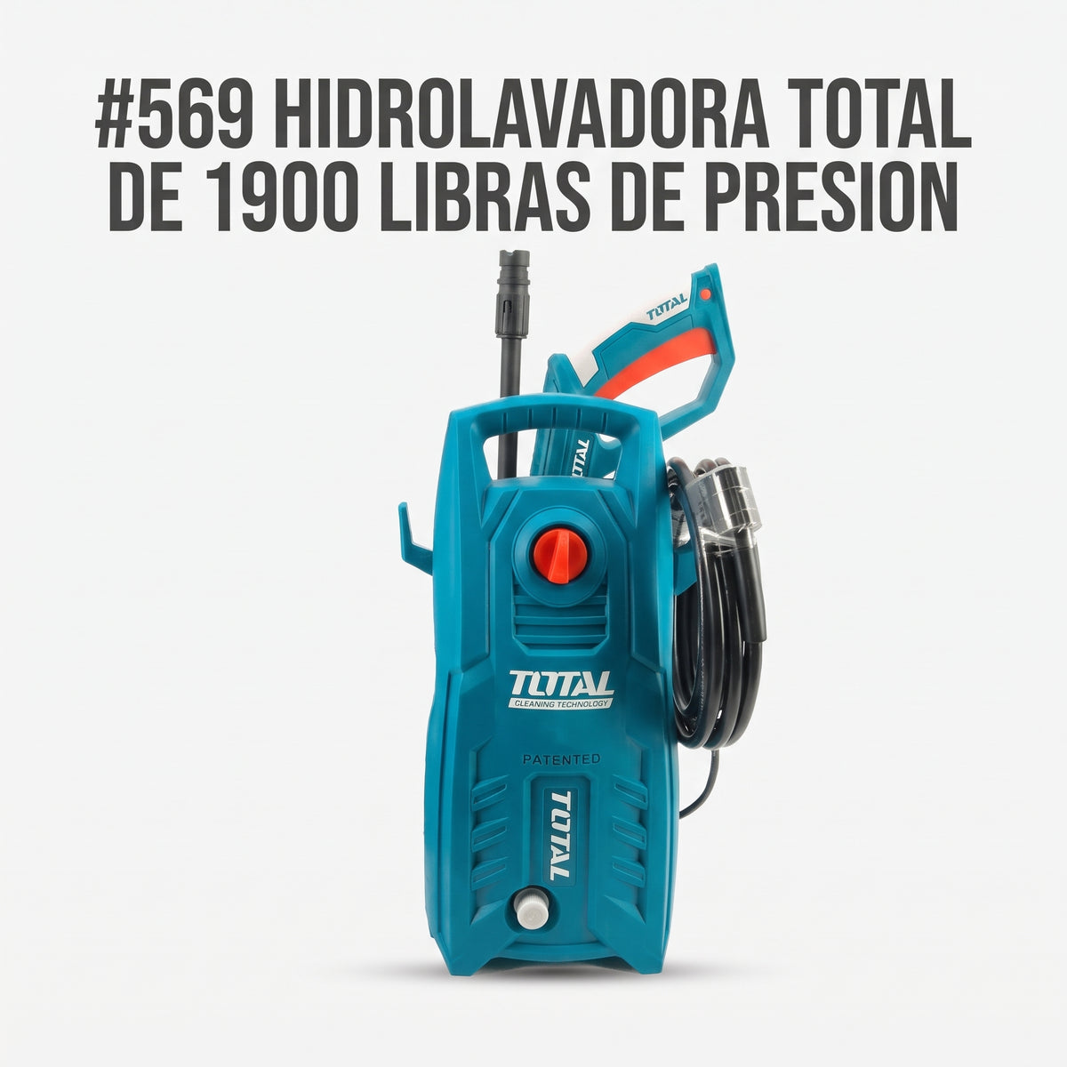 Electric Pressure Washer — Portada Principal - Estudio Blanco | Generated by Modelize
