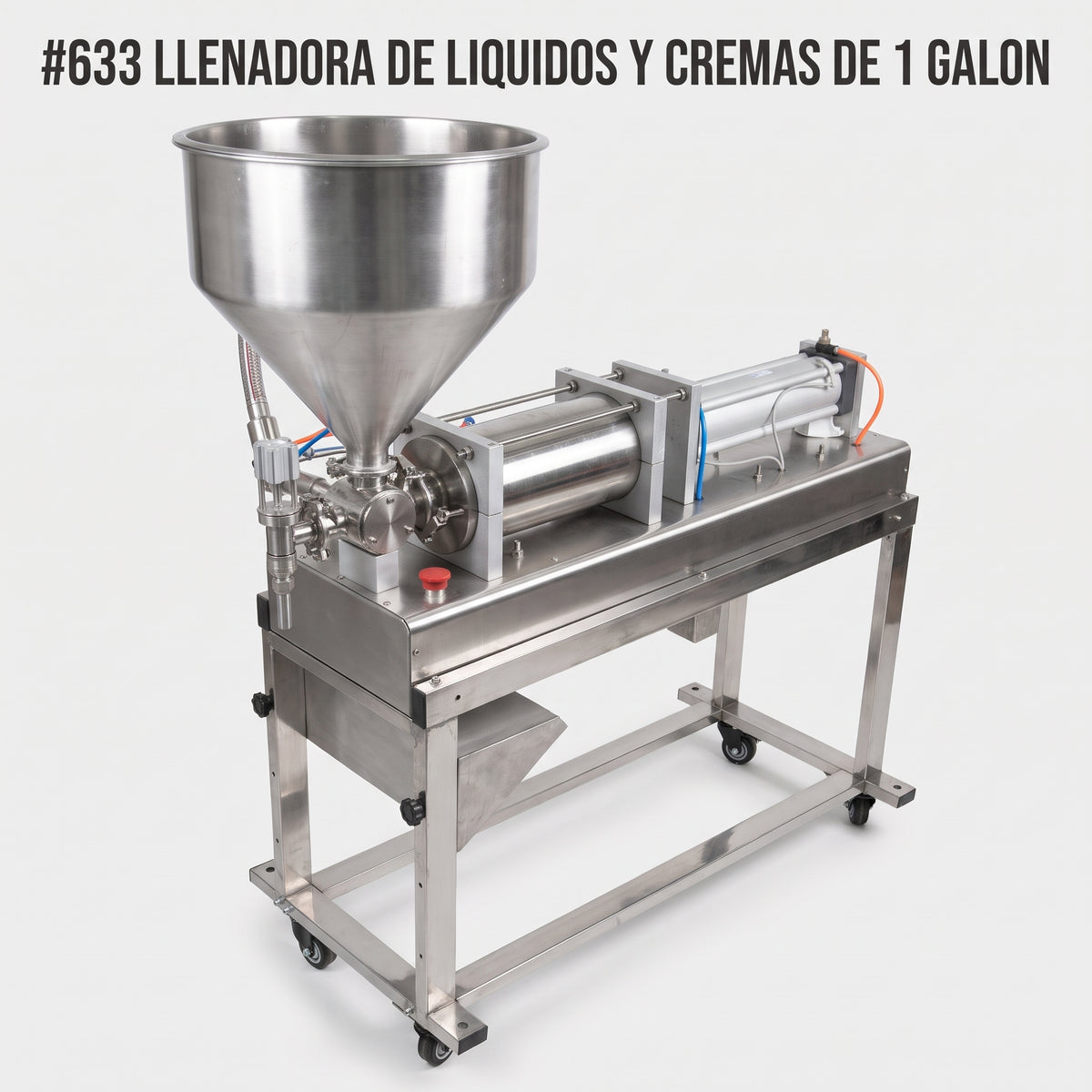 Pneumatic Liquid and Cream Filling Machine — Portada Principal - Estudio Blanco | Generated by Modelize