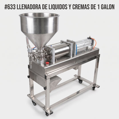 Pneumatic Liquid and Cream Filling Machine — Portada Principal - Estudio Blanco | Generated by Modelize