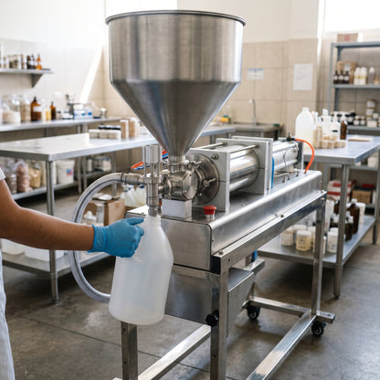 Piston liquid and cream filling machine — Estilo de Vida - Producto en Uso | Generated by Modelize