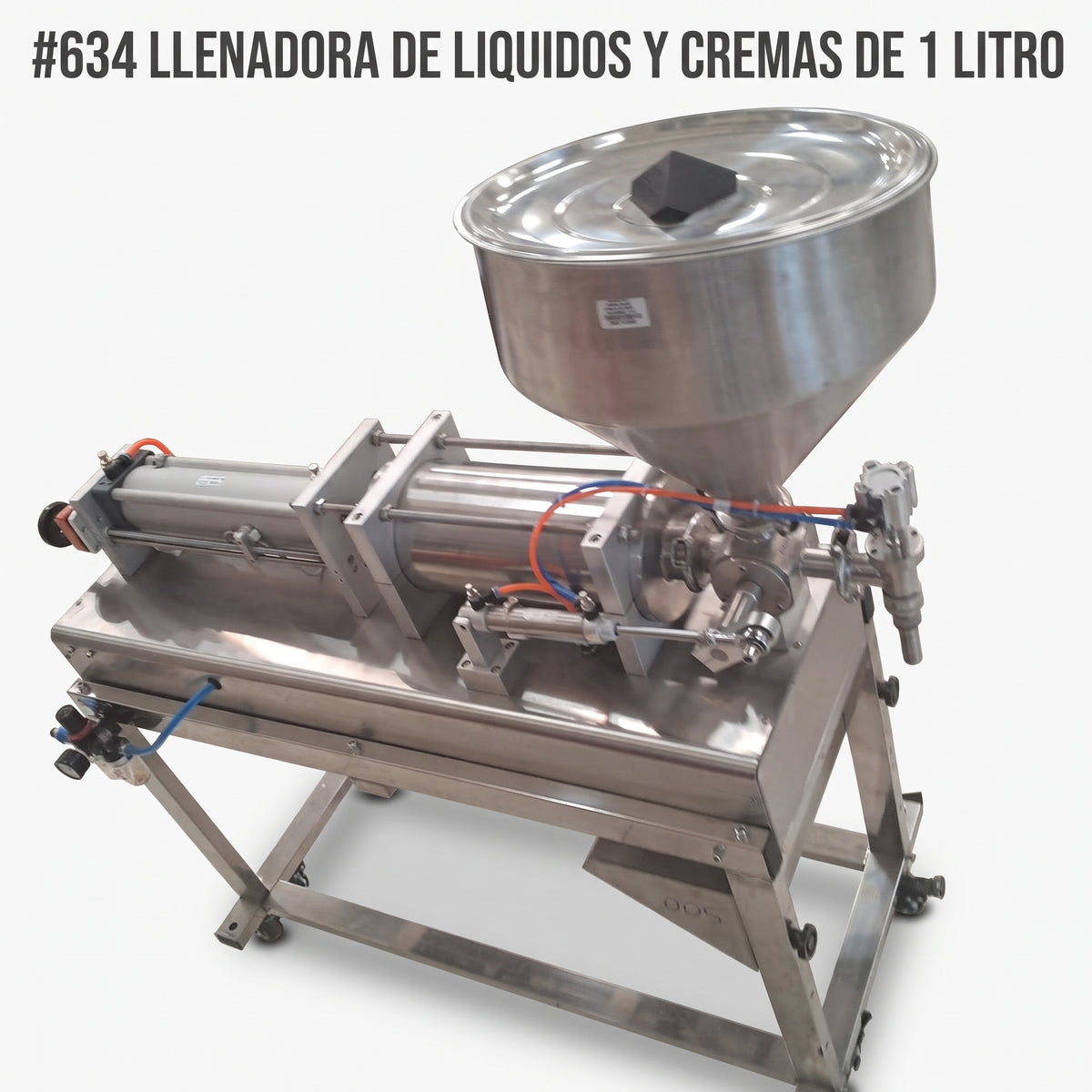 Piston Filling Machine for Liquids and Creams — Portada Principal - Estudio Blanco | Generated by Modelize