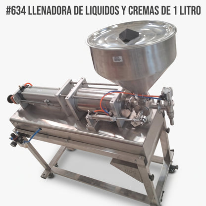 Piston Filling Machine for Liquids and Creams — Portada Principal - Estudio Blanco | Generated by Modelize