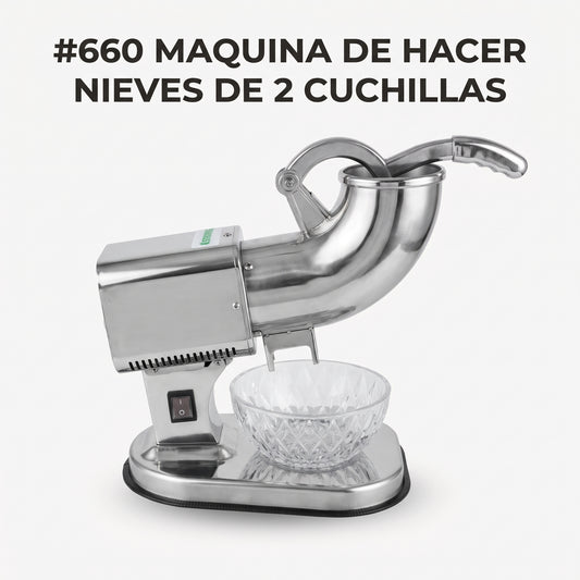 Electric Ice Shaver Machine — Portada Principal - Estudio Blanco | Generated by Modelize