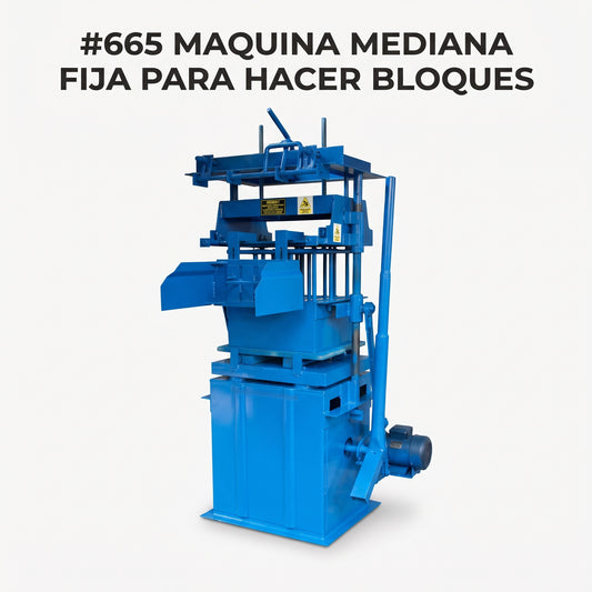 Concrete Block Making Machine — Portada Principal - Estudio Blanco | Generated by Modelize