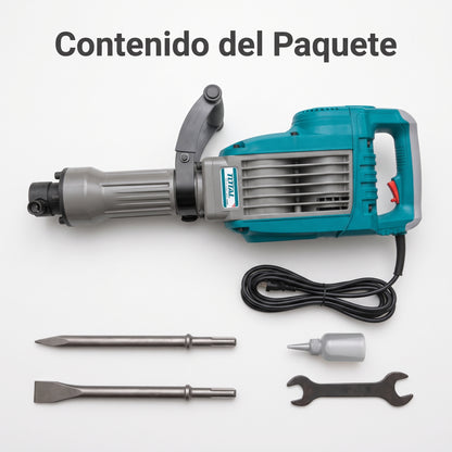 Demolition Hammer — Contenido del Paquete - Vista Aerea | Generated by Modelize