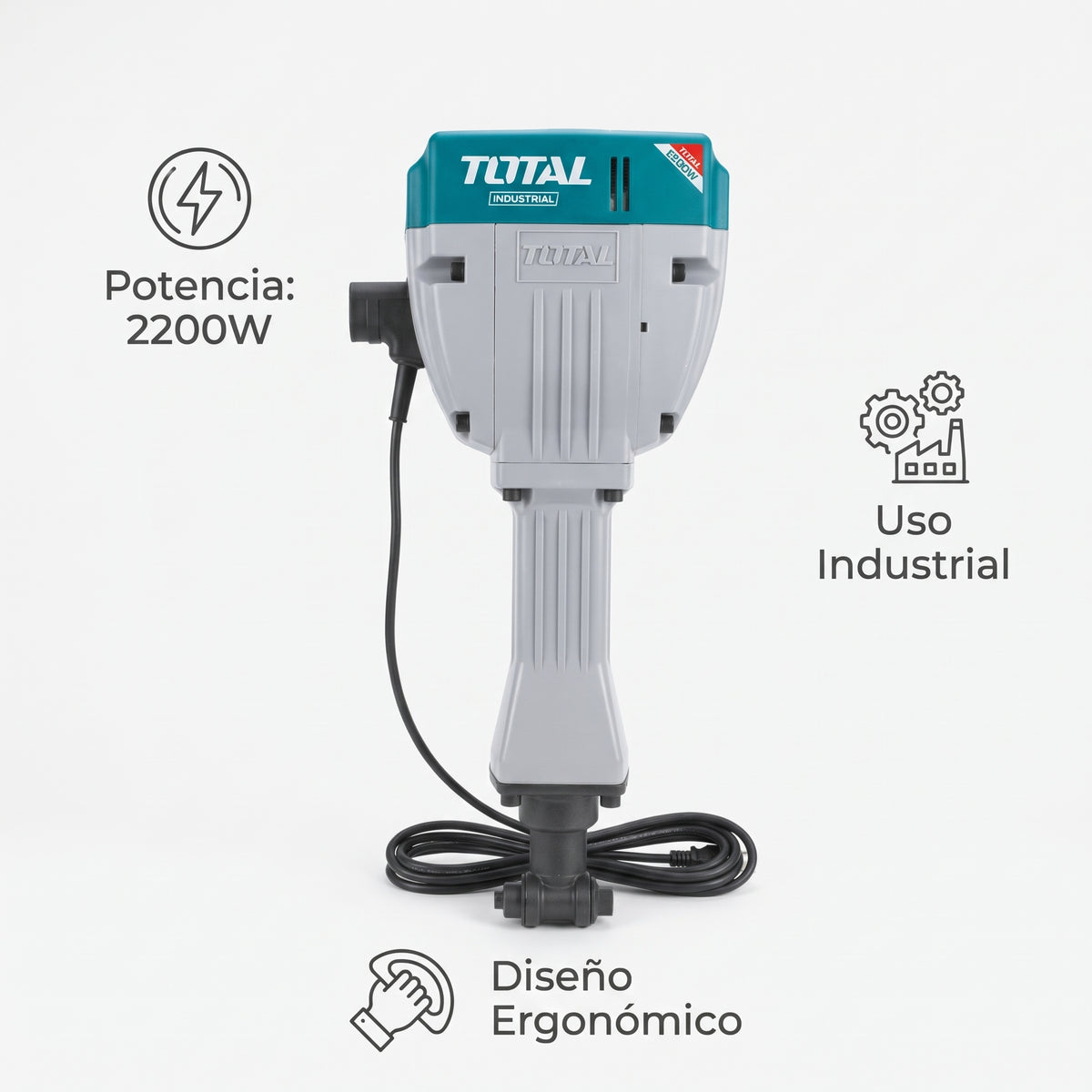 Demolition Breaker / Electric Jackhammer — Infografia de Caracteristicas | Generated by Modelize