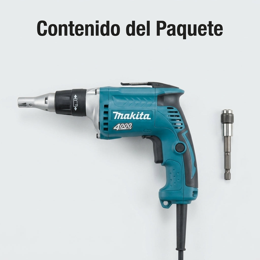 Drywall screwdriver — Contenido del Paquete - Vista Aerea | Generated by Modelize