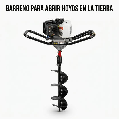 Gas-powered earth auger — Portada Principal - Estudio Blanco | Generated by Modelize