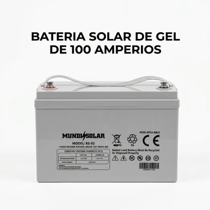 Solar Gel Battery — Portada Principal - Estudio Blanco | Generated by Modelize