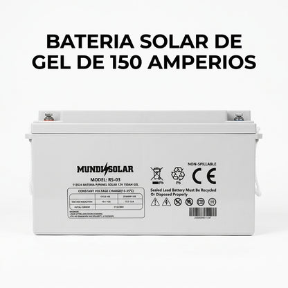 Solar Gel Battery — Portada Principal - Estudio Blanco | Generated by Modelize