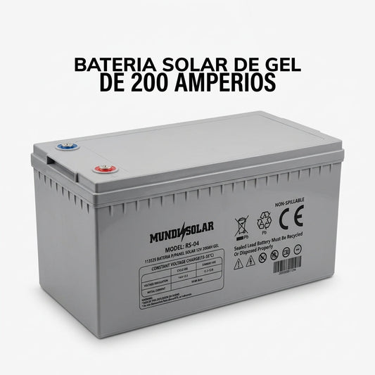 Solar Gel Battery — Portada Principal - Estudio Blanco | Generated by Modelize