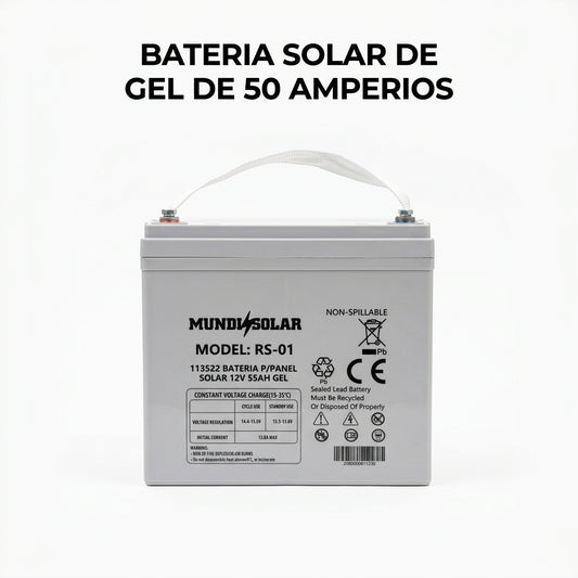 Solar Gel Battery — Portada Principal - Estudio Blanco | Generated by Modelize