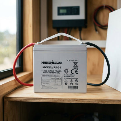 Deep Cycle Gel Solar Battery — Estilo de Vida - Producto en Uso | Generated by Modelize