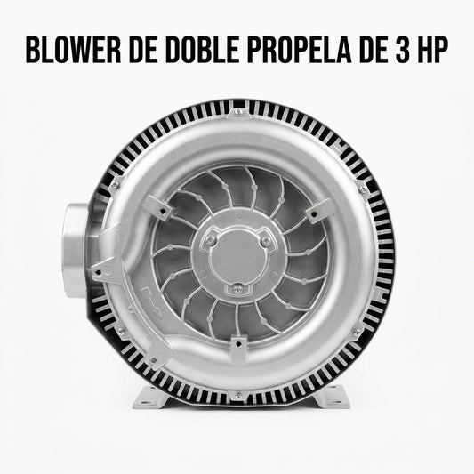 Industrial double propeller blower — Portada Principal - Estudio Blanco | Generated by Modelize