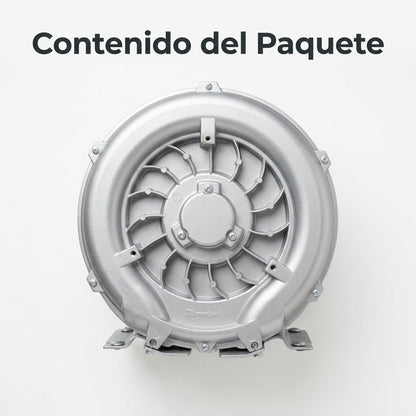Industrial side-channel blower — Contenido del Paquete - Vista Aerea | Generated by Modelize