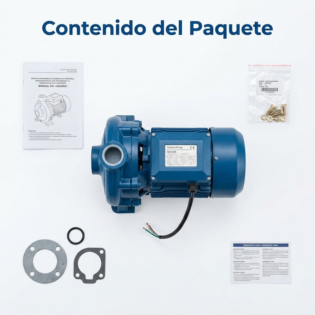 Centrifugal water pump — Contenido del Paquete - Vista Aerea | Generated by Modelize