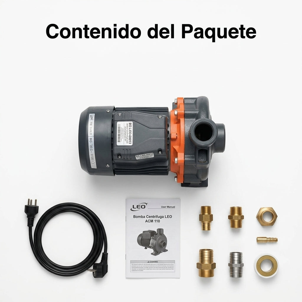 Centrifugal water pump — Contenido del Paquete - Vista Aerea | Generated by Modelize
