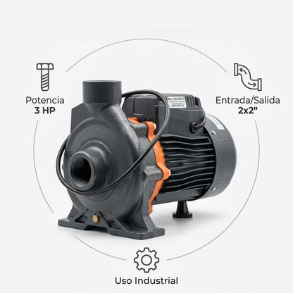 Centrifugal water pump — Infografia de Caracteristicas | Generated by Modelize