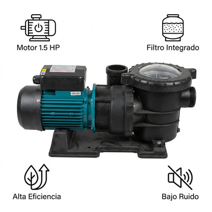 Swimming pool pump — Infografia de Caracteristicas | Generated by Modelize