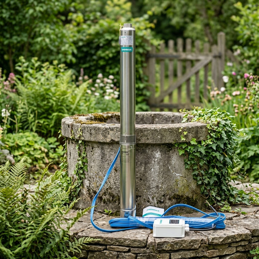 Submersible deep well water pump — Estilo de Vida - Producto en Uso | Generated by Modelize