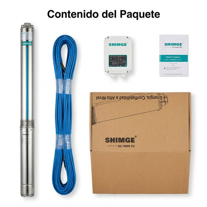 Submersible water pump — Contenido del Paquete - Vista Aerea | Generated by Modelize