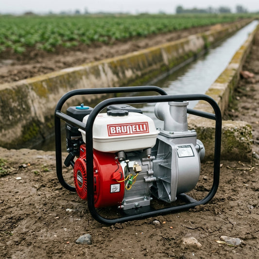 Gasoline-powered water pump — Estilo de Vida - Producto en Uso | Generated by Modelize