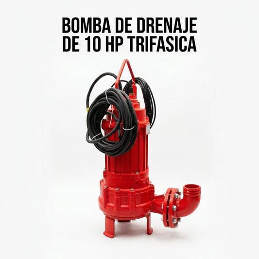 Industrial submersible drainage pump — Portada Principal - Estudio Blanco | Generated by Modelize