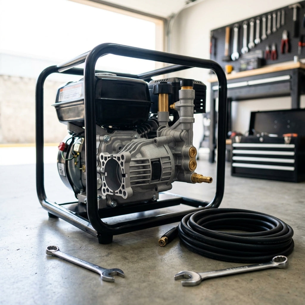Pressure washer pump — Estilo de Vida - Producto en Uso | Generated by Modelize