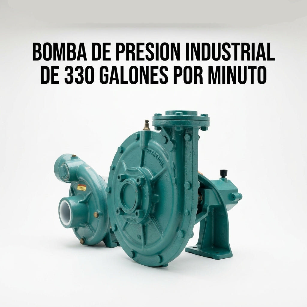 Industrial centrifugal pressure pump — Portada Principal - Estudio Blanco | Generated by Modelize