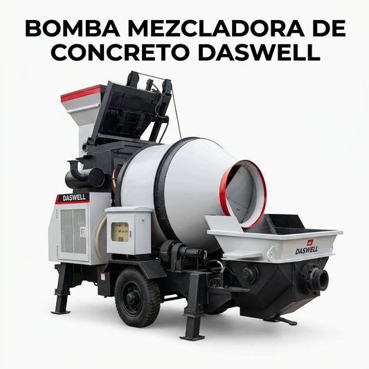 Industrial concrete mixer pump — Portada Principal - Estudio Blanco | Generated by Modelize