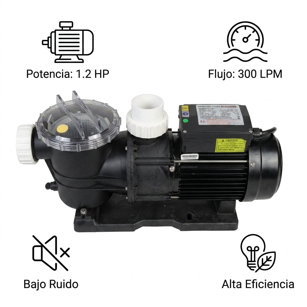 Pool pump — Infografia de Caracteristicas | Generated by Modelize