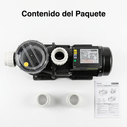 Pool circulation pump — Contenido del Paquete - Vista Aerea | Generated by Modelize