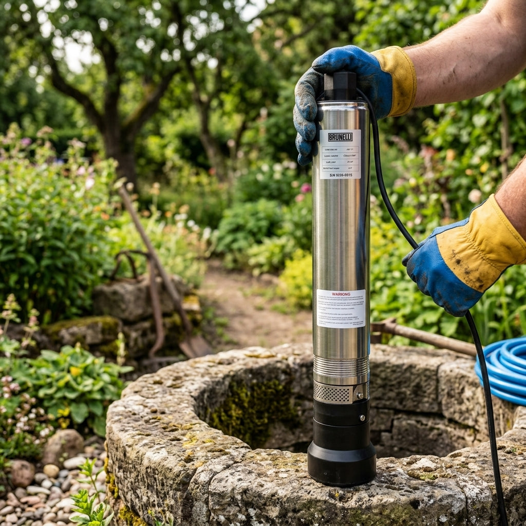 Submersible deep well pump — Estilo de Vida - Producto en Uso | Generated by Modelize