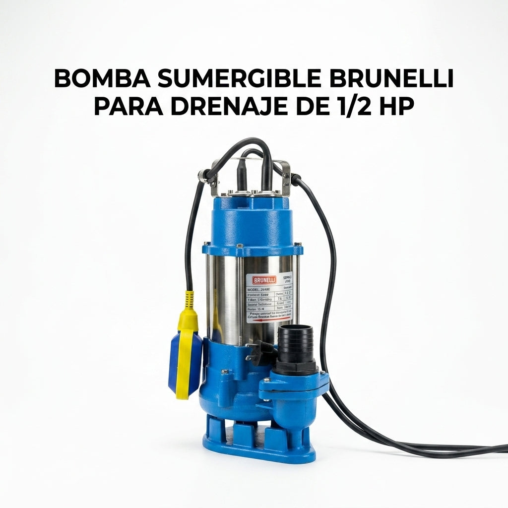 Submersible drainage pump — Portada Principal - Estudio Blanco | Generated by Modelize