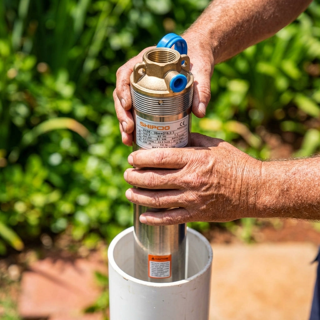 Submersible deep well pump — Estilo de Vida - Producto en Uso | Generated by Modelize