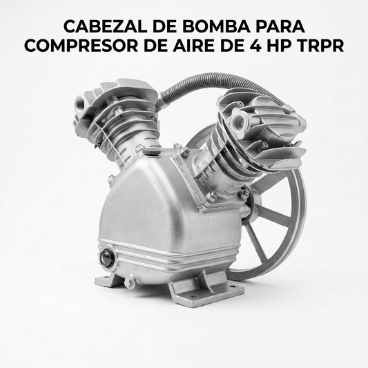 Air compressor pump head — Portada Principal - Estudio Blanco | Generated by Modelize