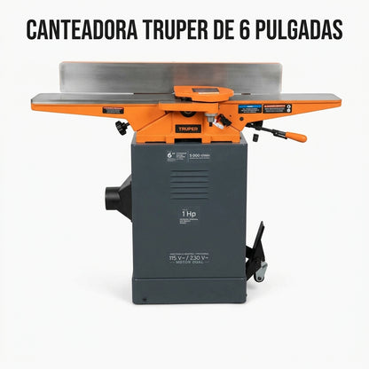 Stationary wood jointer machine — Portada Principal - Estudio Blanco | Generated by Modelize