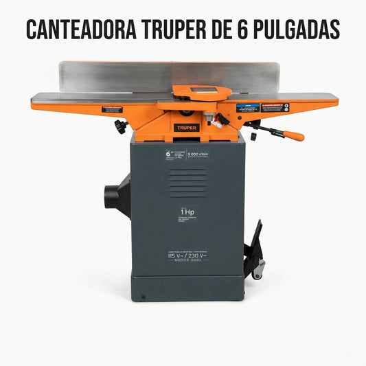 Stationary wood jointer machine — Portada Principal - Estudio Blanco | Generated by Modelize
